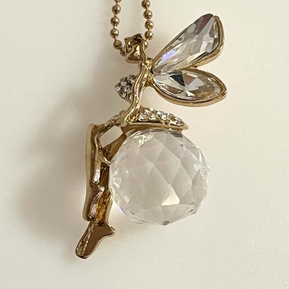 Beautiful Fairy Angle Wing Dancer Suncatcher Charm Pendant Necklace - Picture 3 of 16